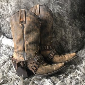 Colt Ford rebel boots distressed brown size 8